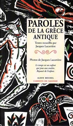 Livre Paroles de la Grèce antique