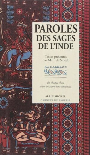 Livre Paroles des sages de l'Inde - Marc de Smedt