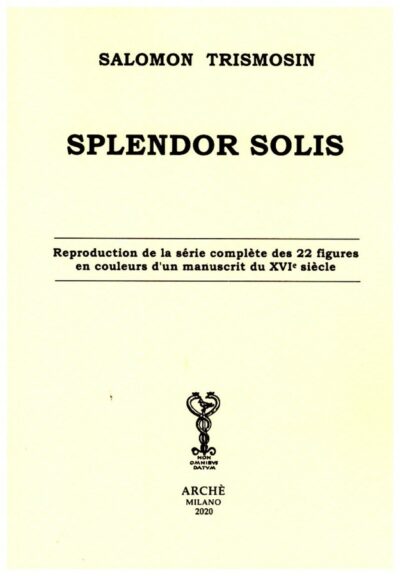 Livre Splendor Solis - Trismosin Salomon - couverture